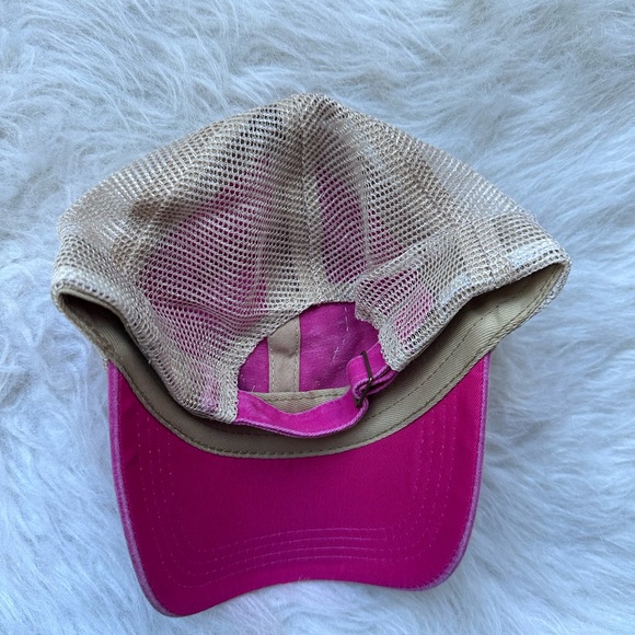 Quilted Heart Baseball Hat; Pink Handmade Quilt Hat; Shabby Chic Hat - Picture 3 of 6